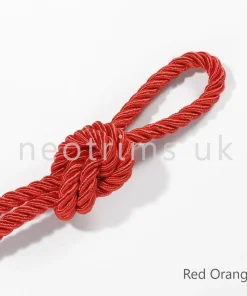 8mm Twisted Cord, Furnishing Cushion Upholstery Barley Twist Thick Silky Braid Rope, Home Décor Trim by Neotrims 16 Colours