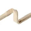 6mm Flanged Piping Cord, Thick Silky Barley Twist Trimming Braid, Strong, Attractive, Durable, for Upholstery, Curtains, Crafts - Thumbnail Image 1
