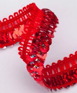 Sequin Ribbon Trimming Border,Insertion Piping & Decoration.Apparel Dressmaking,Cushions,Edging for Home Décor,Costume.8 Colors,Neotrims UK