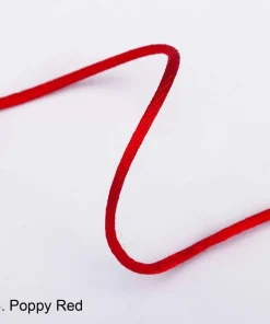 Rattail Cord Silky Satin 2mm Rat Tail Jewelry Making Decoration Kumihimo Thread.Braiding Macrame Trim.Gift Wrap Crafts String.5/10/25Meters