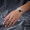 💎 HEARTS Cuff Bangle Jewellery,Adorned with Swarovski Crystal Elements,14K Gold Plated Bracelet.Gift Idea Her Birthday Anniversary Janeojewels - Thumbnail Image 6
