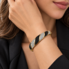 💎Womens Cuff Bangle Jewellery, Spiral Design with Swarovski Crystal Elements, 14K Gold Plated Bracelet. Gift Idea for Her Christmas Janeojewels - Thumbnail Image 7