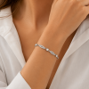 💎Vintage Crystal Chain Bracelet Jewelry,Swarovski Crystal Elements on 14K Gold Plated Chain Christmas or Anniversary Gift Idea for Her,Sale - Thumbnail Image 1