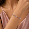 💎Vintage Crystal Chain Bracelet Jewelry,Swarovski Crystal Elements on 14K Gold Plated Chain Christmas or Anniversary Gift Idea for Her,Sale - Thumbnail Image 6