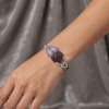 💎 HEARTS Cuff Bangle Jewellery,Adorned with Swarovski Crystal Elements,14K Gold Plated Bracelet.Gift Idea Her Birthday Anniversary Janeojewels - Thumbnail Image 1