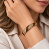 💎Womens Cuff Bangle Jewellery, Spiral Design with Swarovski Crystal Elements, 14K Gold Plated Bracelet. Gift Idea for Her Christmas Janeojewels - Thumbnail Image 19