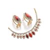 💎 Crystal Jewellery Necklace & Earrings Set.Wedding Cocktail Gift,Tiered Necklace,14K Gold /Silver Rhodium Plated Swarovski Crystal Elements. - Thumbnail Image 2