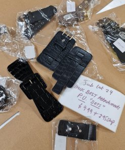 📢 CLEARANCE SALE! Mock Belt Fasteners Faux Leather Attachments, PU Buckle Belts Mock up Decoration.8 Styles Mix of sizes & colours.CLEARANCE One Off Job Lot.
