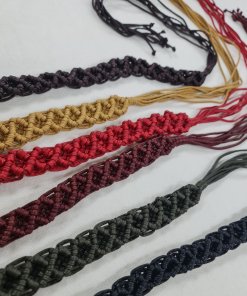 📢 CLEARANCE SALE! Faux Leather PU Strap,6 Pcs Per Job Lot- Mix Colors.Macrame Style Trimming  Belts,Handles,Decoration,Accessorize Costume.Cut & Sew Trim