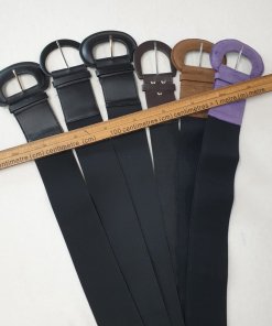 📢 CLEARANCE SALE! Vintage Stretch Belts 60mm Woven Straps with Faux Leather Belt Buckle.Qt6pcs/5pcs Job Lot,Cut & Sew for Decoration Costumes Crafts Projects