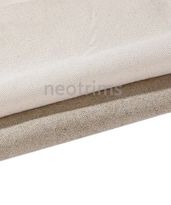 Cotton Canvas Upholstery Fabric Heavy Weight,Ecru Cotton & Linen Cotton,160cms Wide,100% Natural,Embroidery and Painting,20 Ounce/17 Ounce