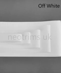 Petersham Grosgrain Ribbon, (Comes in Size of 32mm, 50mm, 75mm & 100mm) 6 Classic Colours, Eco Friendly Standard, Unique 4 Wide Sizes - Wholesale