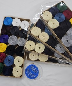 Grosgrain Ribbons Mix Colors Bundle 72 Yards Total 4 Yds x 18 Spools on Crafts Tray Haberdashery Dressmaking Christmas Gift Idea,Great Value